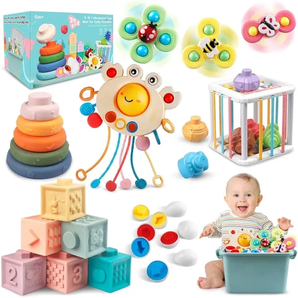 Set Jucarii Montessori Educative 6in1 SmartPlay Indiggo@