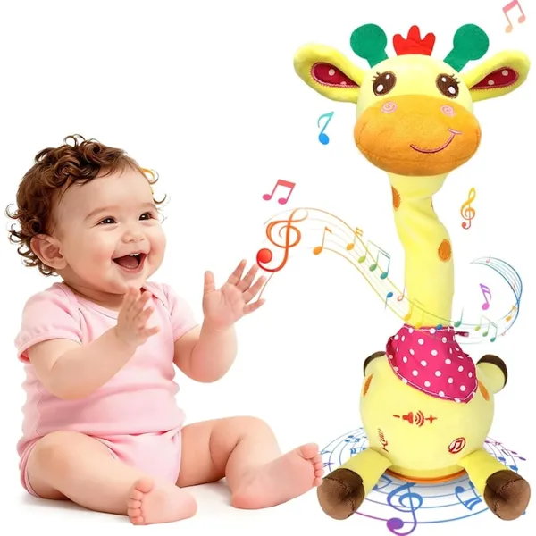 Girafa Interactiva Copii cu Muzica si Lumini LED
