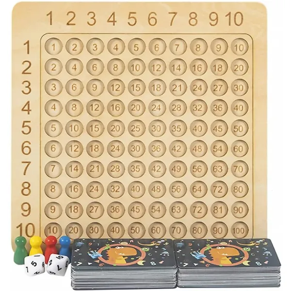 Joc educativ din lemn Masa de inmultire
